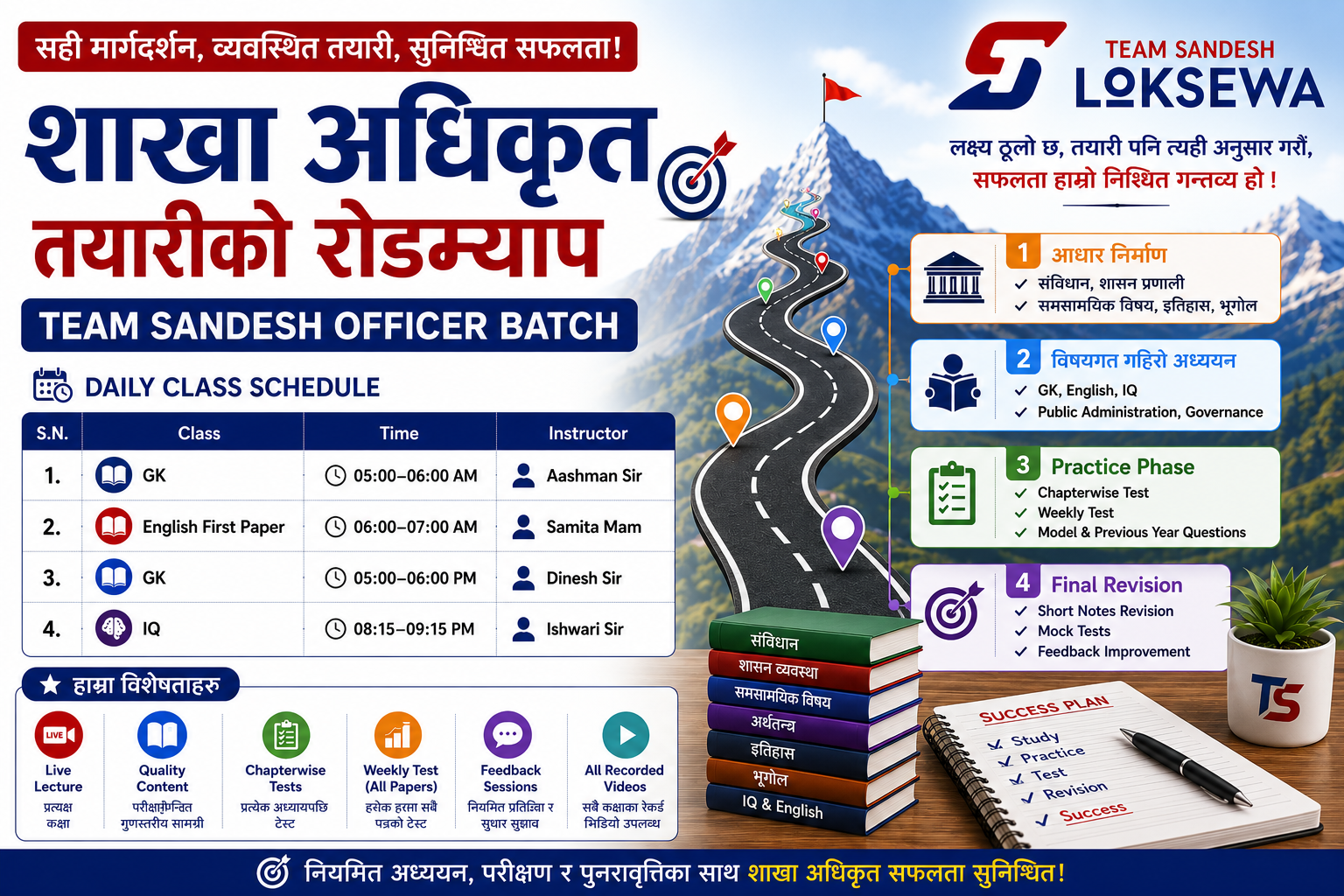 शाखा अधिकृत तयारीको रोडम्याप: किन Team Sandesh रोज्ने?